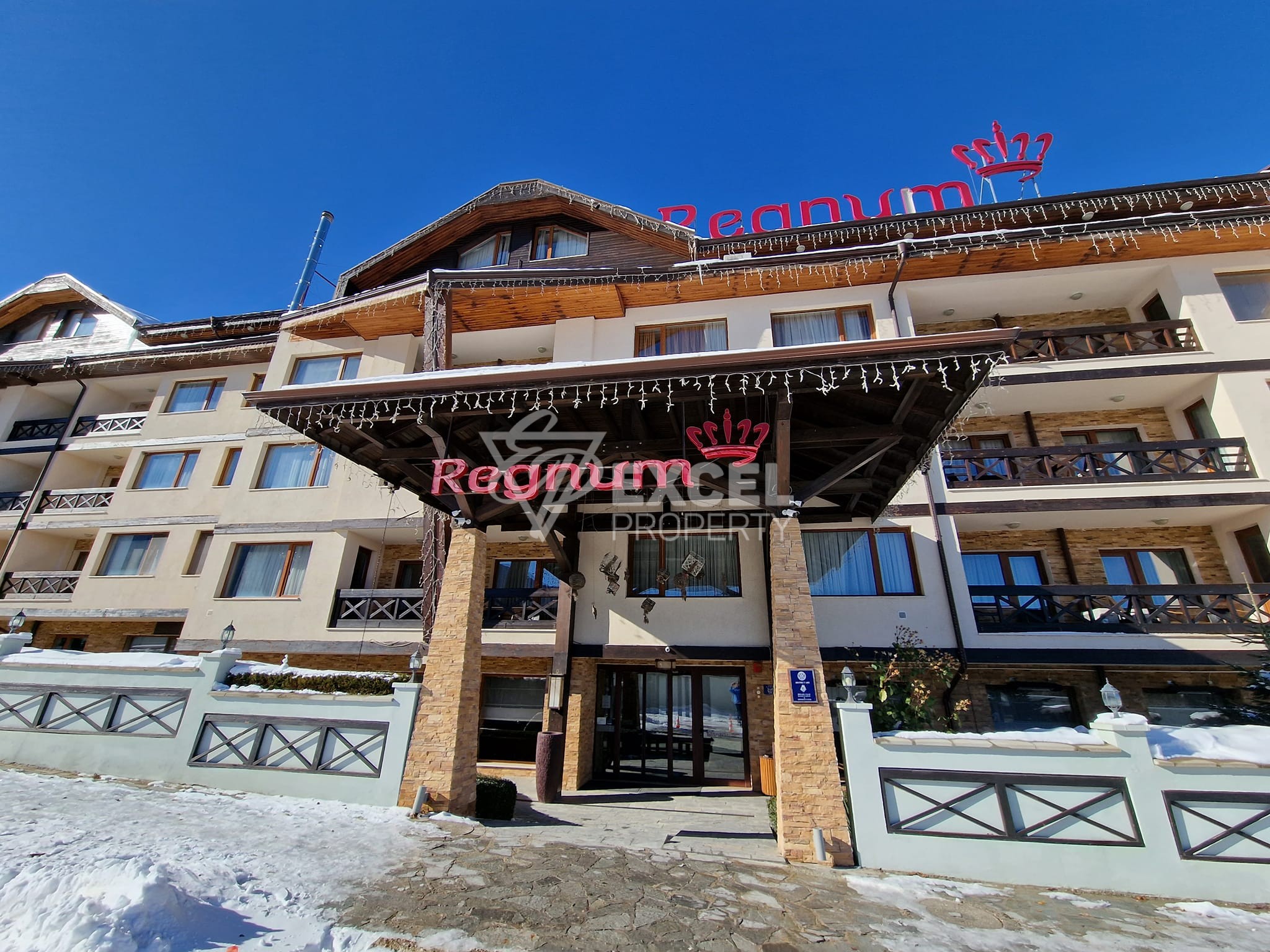 Двустаен апартамент  с гледка към Пирин планина за продажба в Хотел REGNUM 5 *, Банско