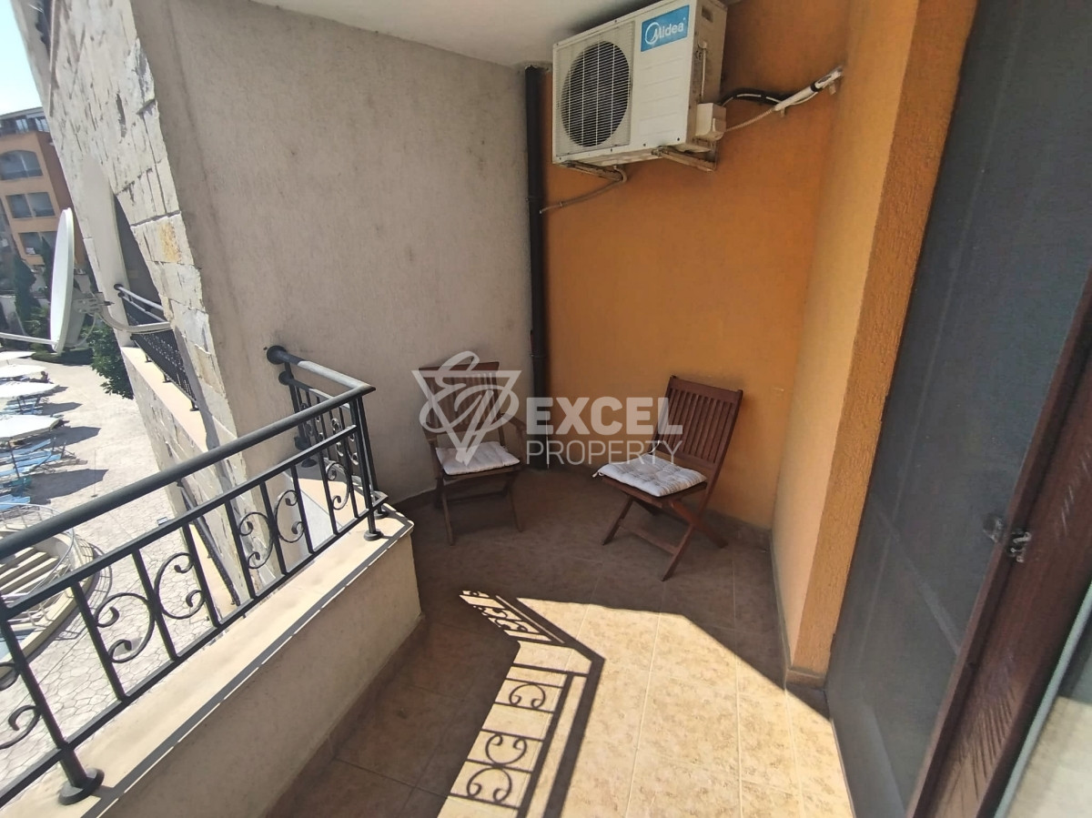 Мебелирано студио, с отделна спална зона- Марина Кейп, на 200м. от морето